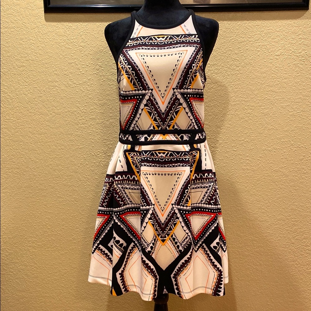 Mossimo Geometric Patterned Dress - Women's Medium - image 1